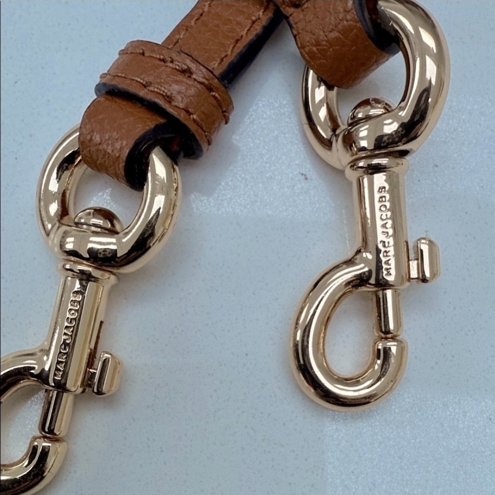 Marc Jacobs Brown Leather Strap with Gold Hardware